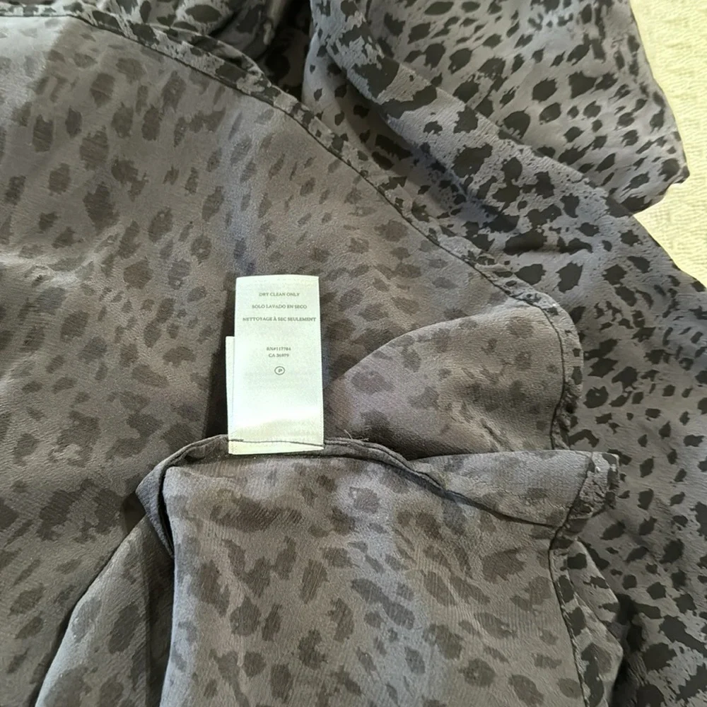 Rails Jasmine‎ Boho Long Sleeve Smock Waist Mini Dress  in Spotted Slate - Picture 10 of 14